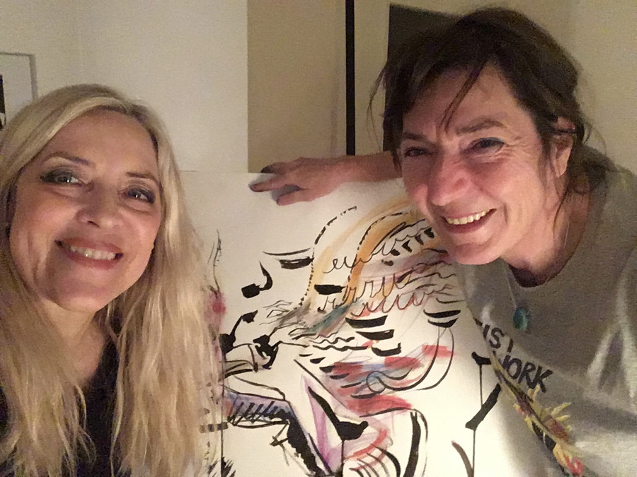Sketch-Jazz-Session with great artist Nicole Schneider in February 2019